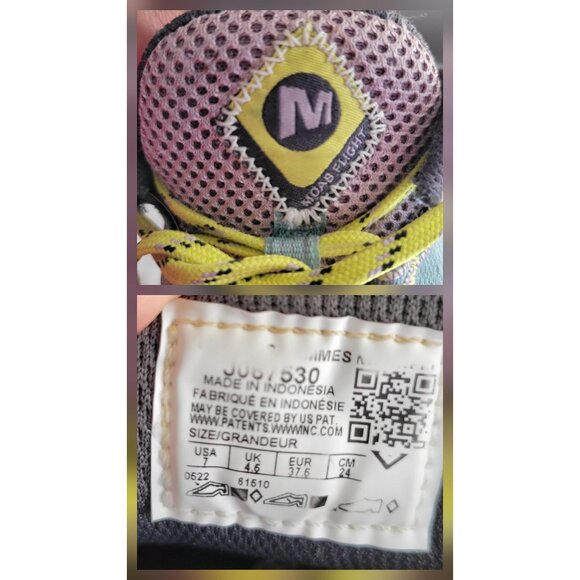 Merrell Moab Flight Trail Running /Hiking Green/Grey SZ 7 - Picture 11 of 11